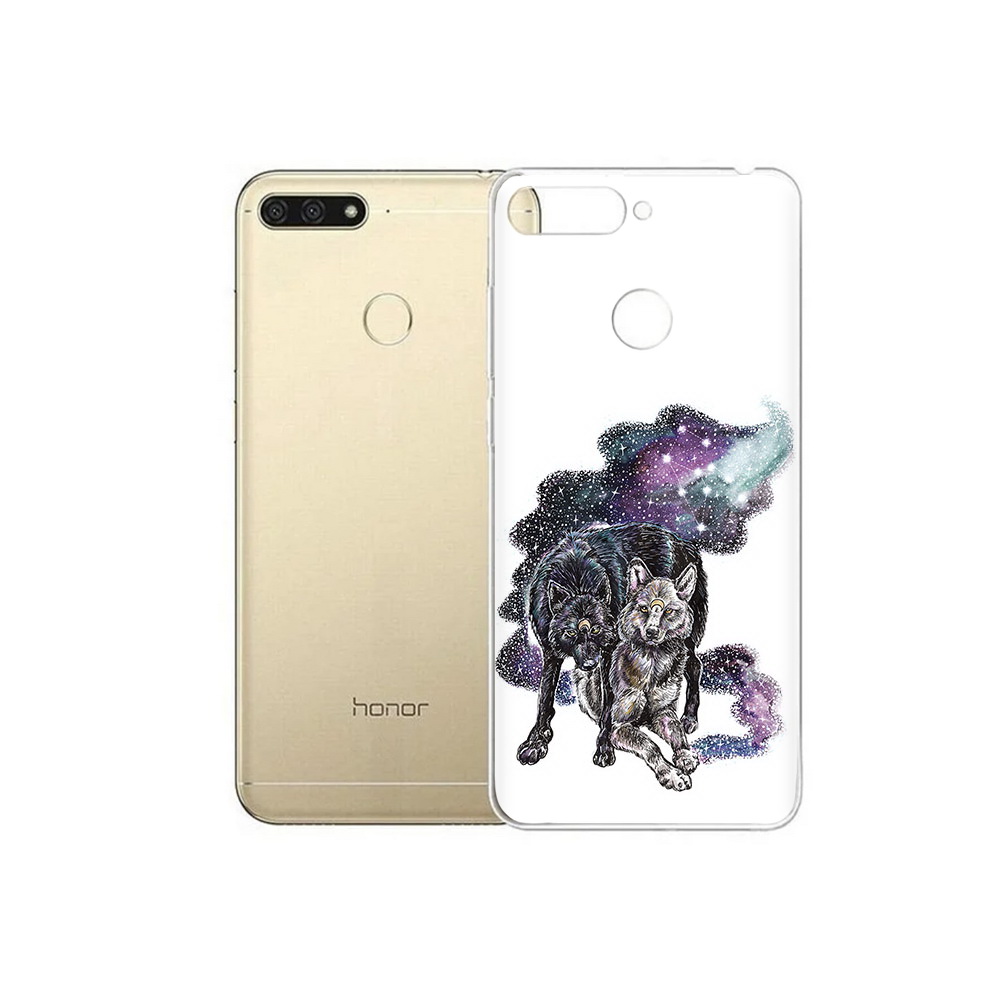 

Чехол MyPads Tocco для Huawei 7C звездные волки (PT111175.61.352), Прозрачный, Tocco