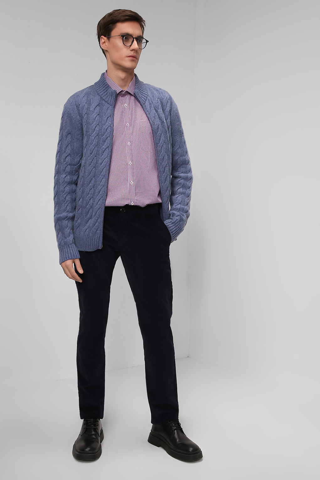 

Рубашка мужская D.Molina DM21083306-011 красная 45, Красный, DM21083306-011