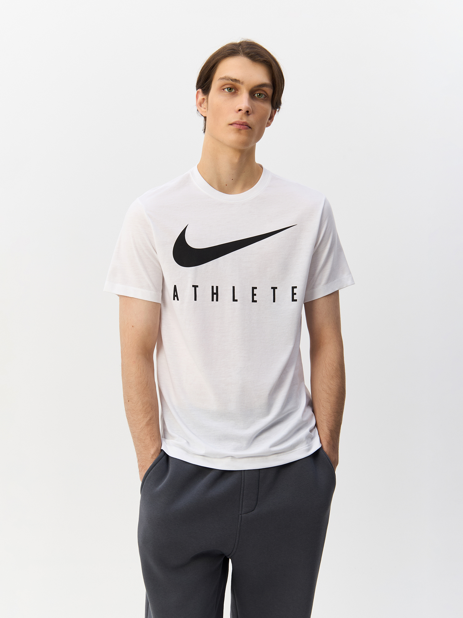 Футболка мужская Nike Dri-Fit Tee Db Athlete BQ7539-100 белая 48