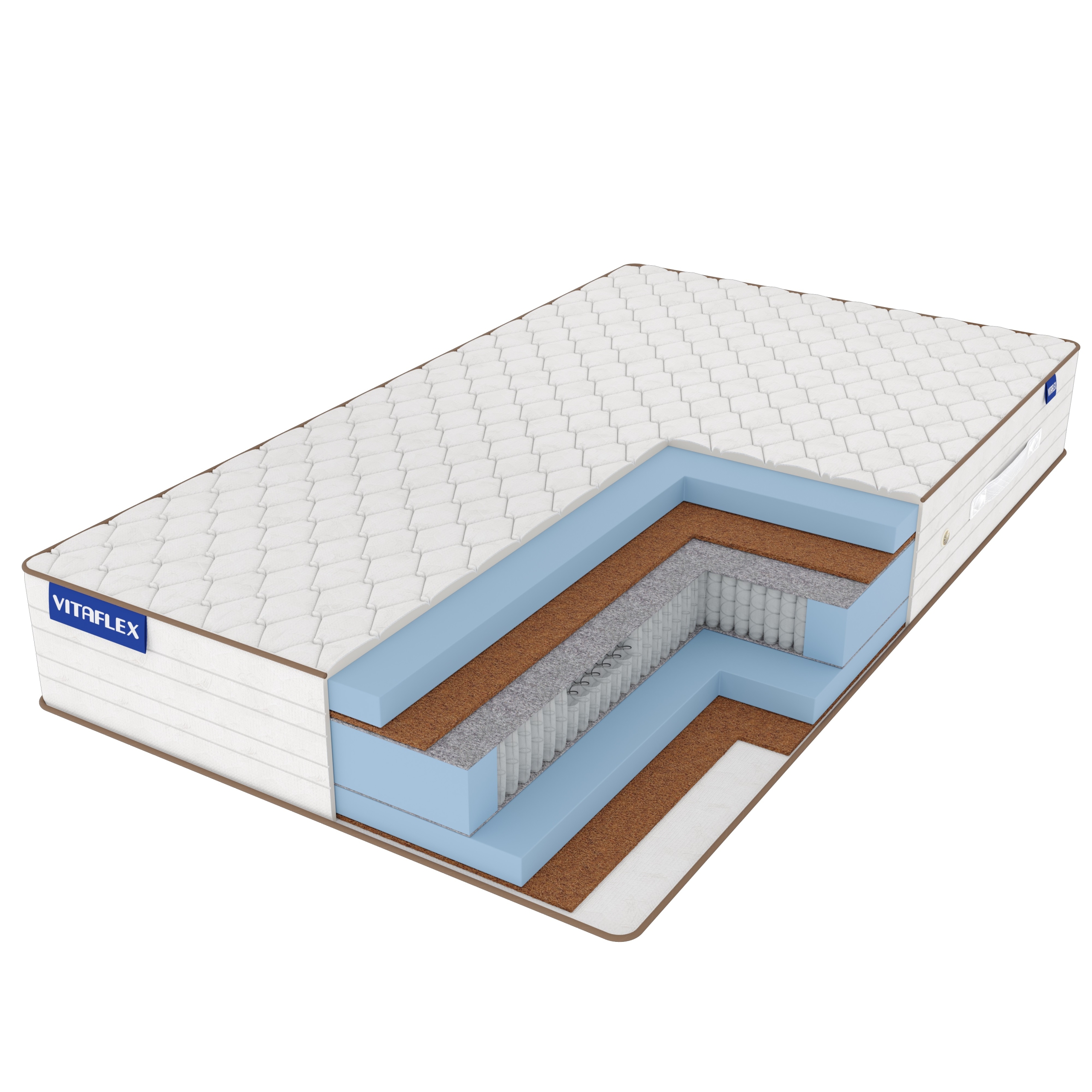 

Матрас Vitaflex Elite Easy Lowly S1000 150х190, Белый, Easy Lowly S1000