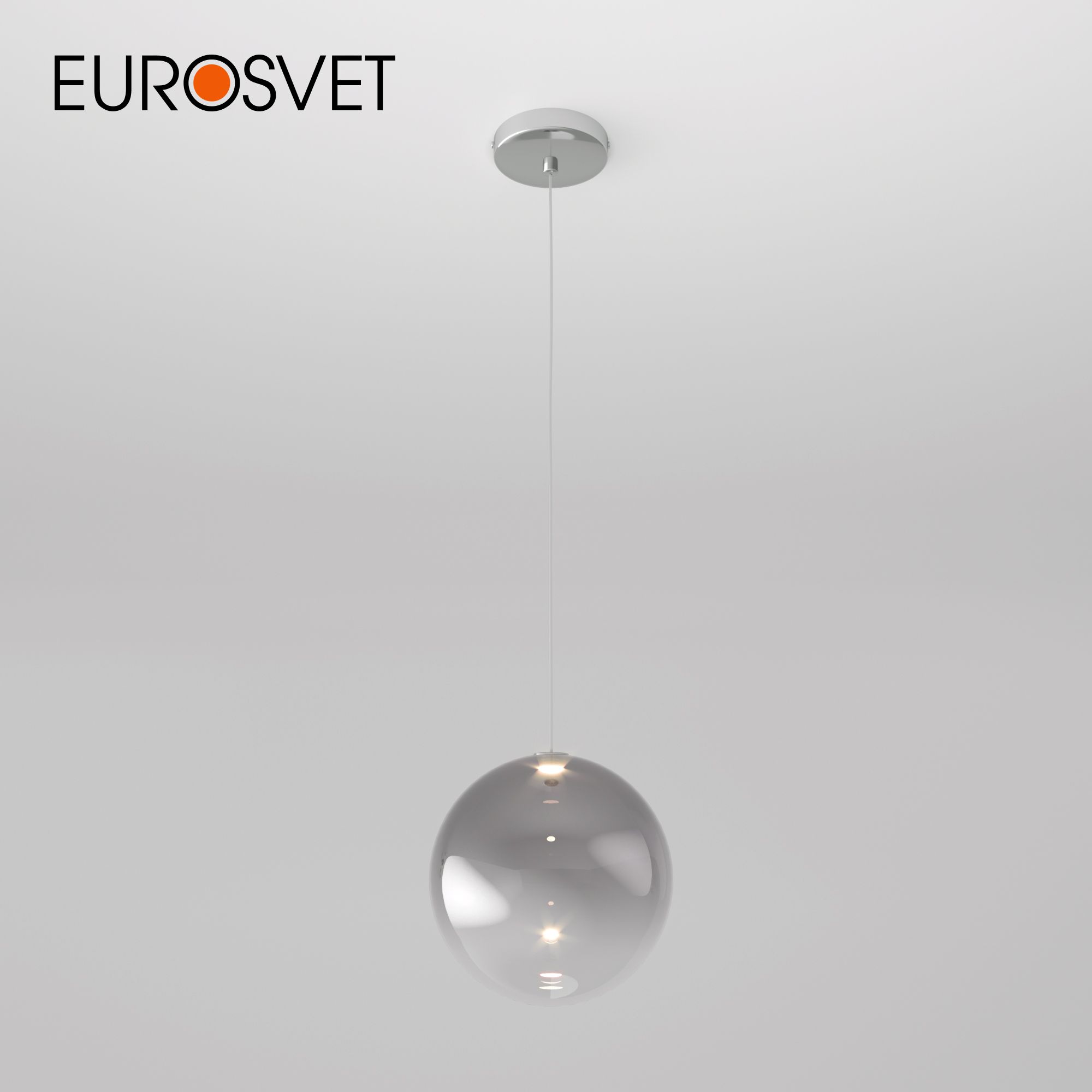 Подвесной светильник Eurosvet Wonder 50230/1 LED с дымчатым стеклянным плафоном 4200К 600008782860