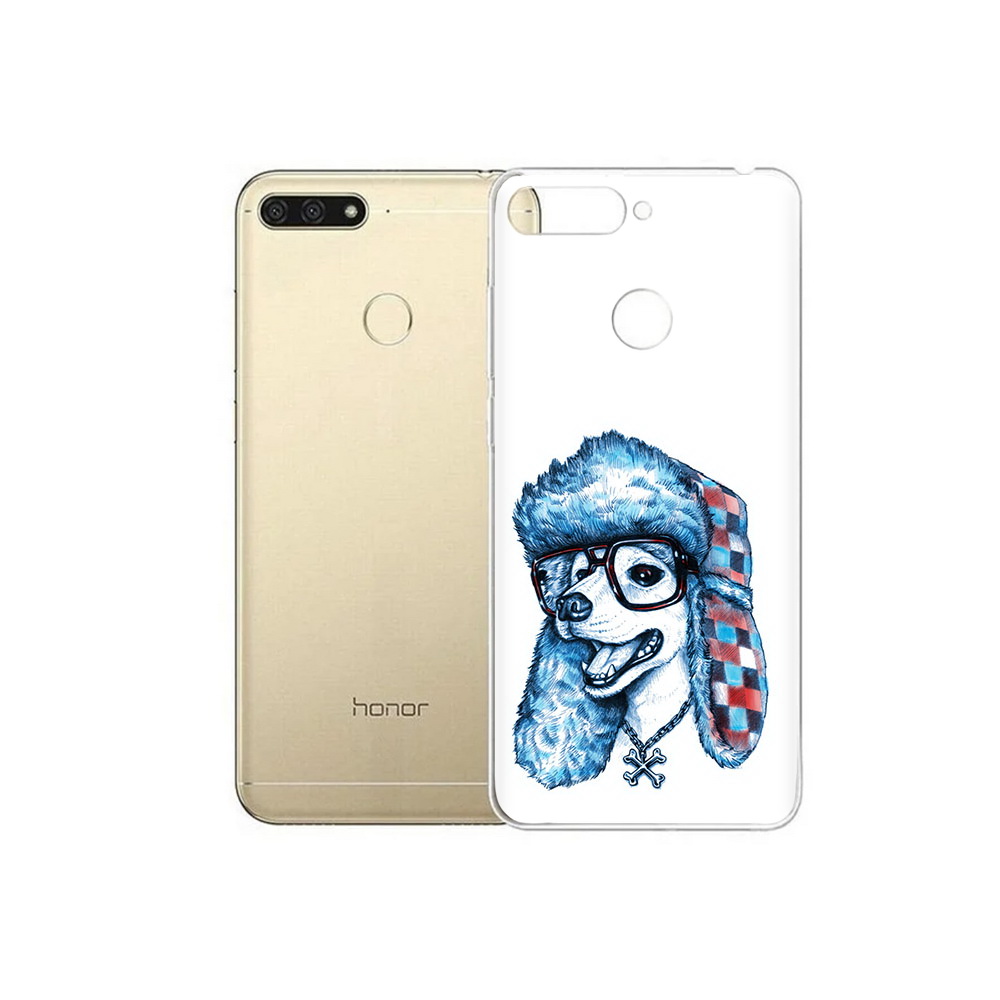 

Чехол MyPads Tocco для Huawei 7C зимний пес (PT111175.61.362), Прозрачный, Tocco