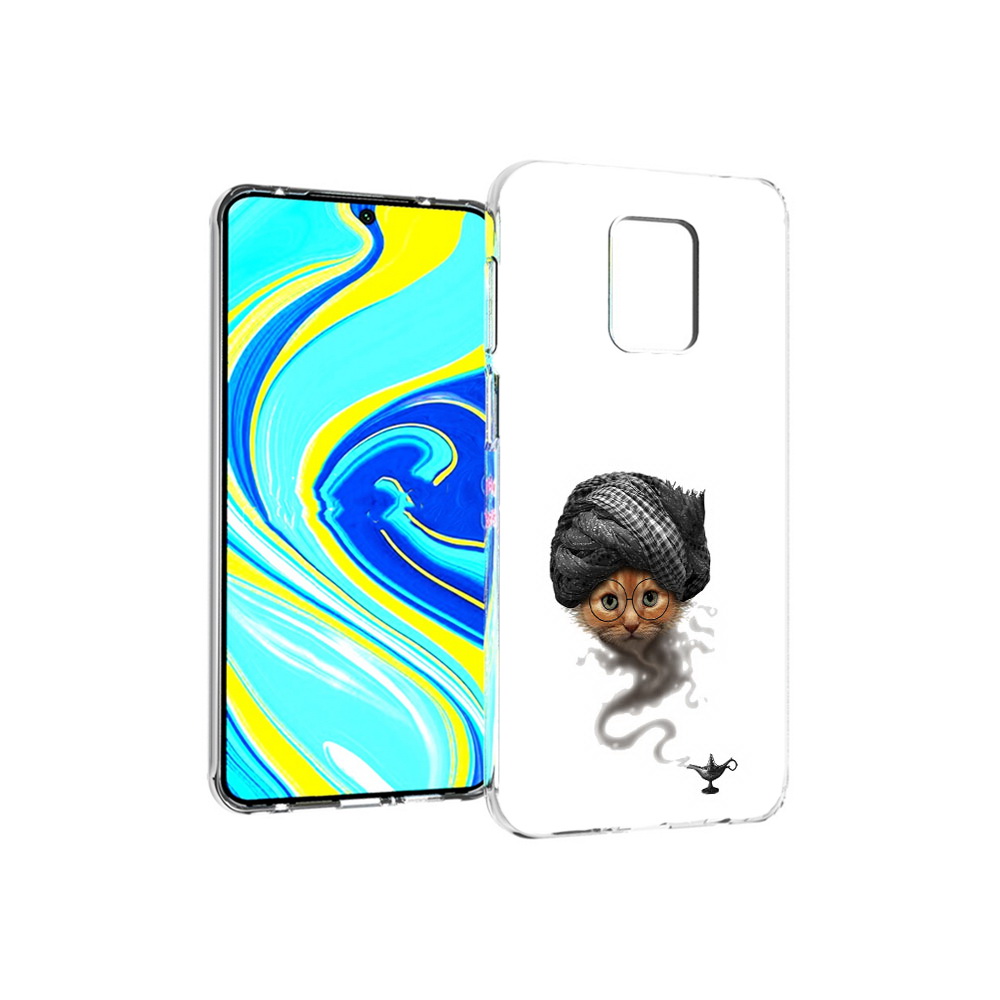 

Чехол MyPads Tocco для Xiaomi Redmi Note 9 Pro кот джин (PT146368.268.398), Прозрачный, Tocco