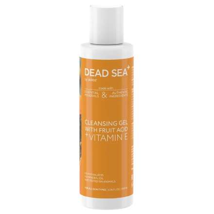 фото Гель для лица dead sea+ fruit acid & vitamin e 200 мл