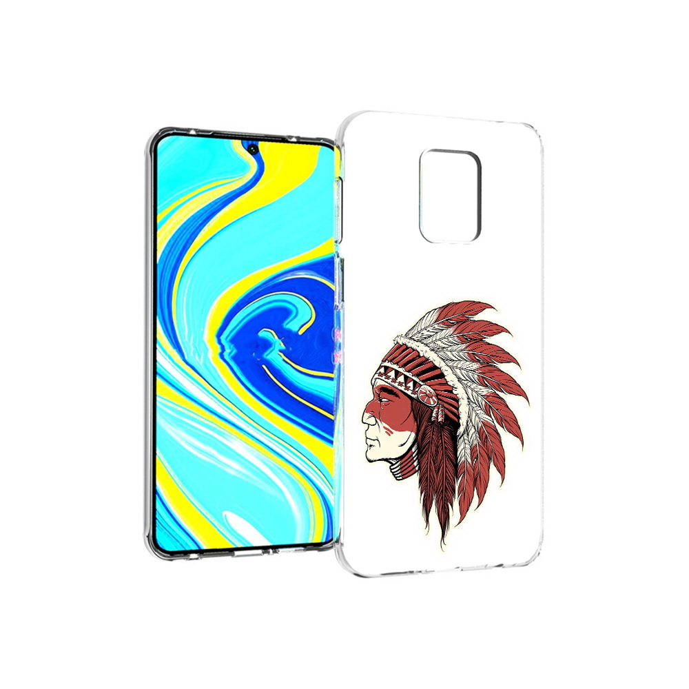 Чехол MyPads Tocco для Xiaomi Redmi Note 9 Pro красный индеец (PT146368.268.411)