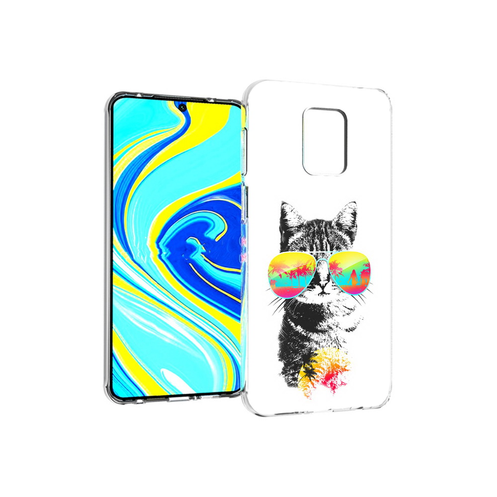 Чехол MyPads Tocco для Xiaomi Redmi Note 9 Pro крутой кот (PT146368.268.425)