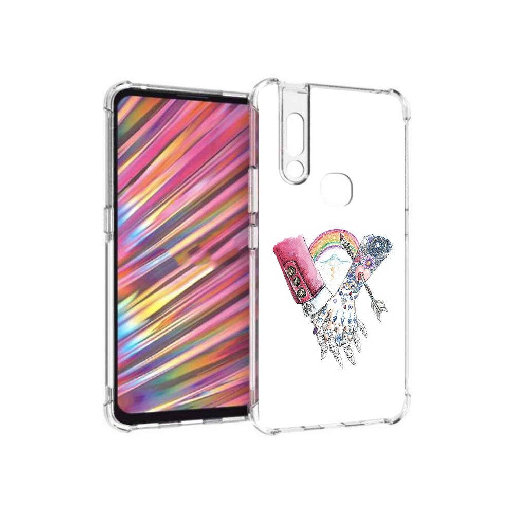 

Чехол MyPads Tocco для Vivo V15 абстракция руки в татуировках (PT127905.397.212), Прозрачный, Tocco