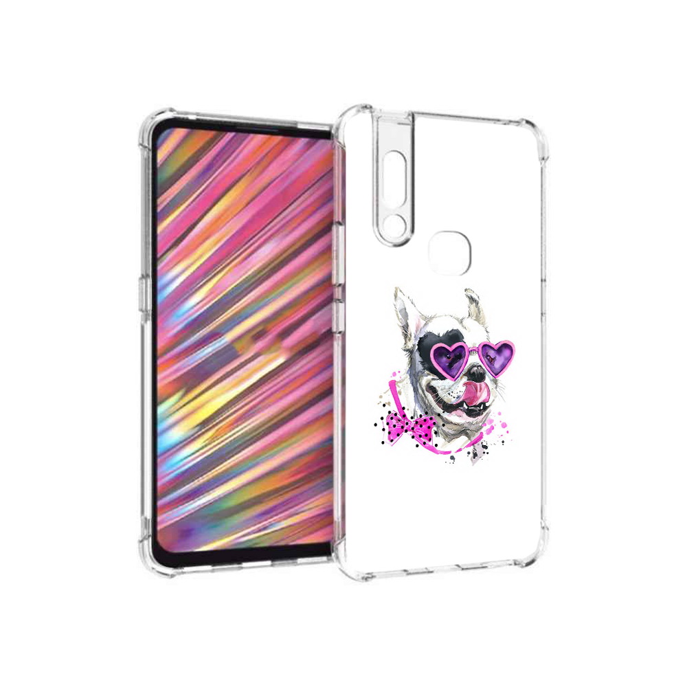 

Чехол MyPads Tocco для Vivo V15 акварельный пёс (PT127905.397.218), Прозрачный, Tocco