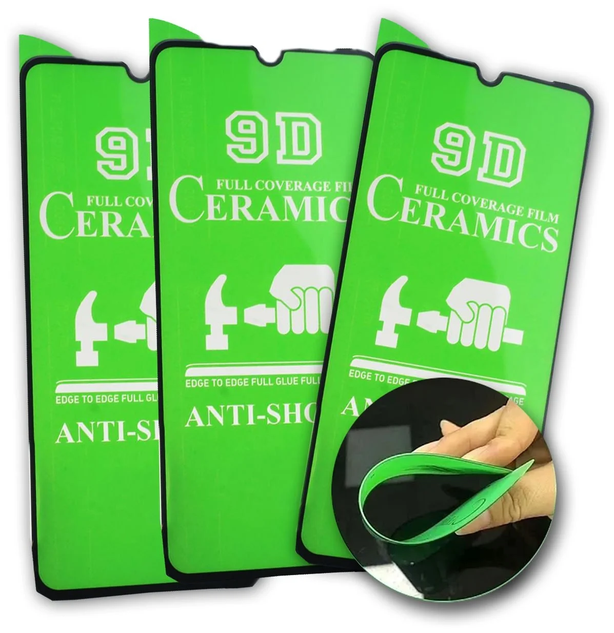 

Гибкое защитное стекло Ceramics для Xiaomi Redmi 9С, 3шт, 9D