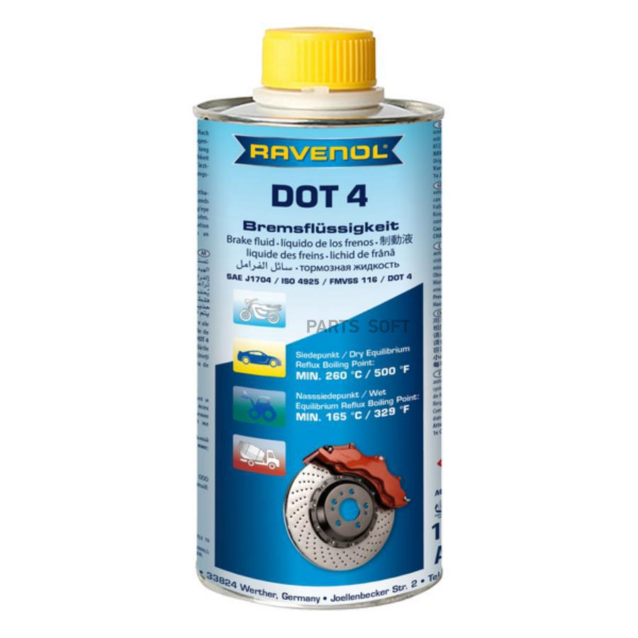 Тормозная жидкость RAVENOL 1350601500 DOT-4