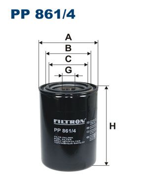 

Фильтр топливный FILTRON PP861/4