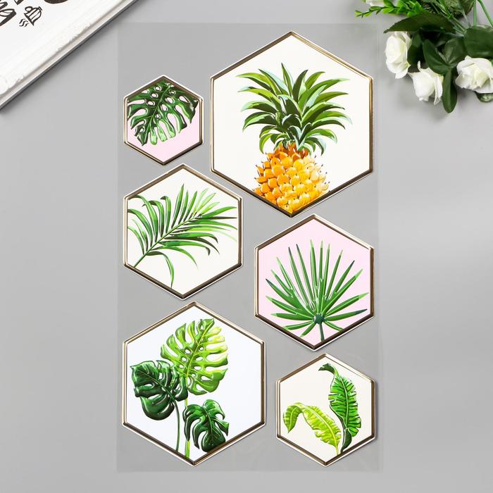 

Объёмные наклейки Room Decor "Тропики" 24х41 см, Домашний декор