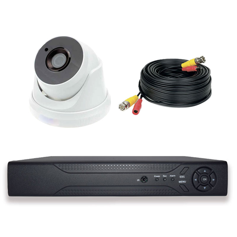 Комплект видеонаблюдения PS-link AHD 8Мп KIT-A801HD 1 камера комплект видеонаблюдения smart link sl 5m5n6b h на 6 уличных 5мп камер жесткий диск