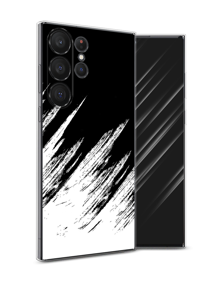 

Чехол Awog на Samsung Galaxy S23 Ultra 5G "Черно белые брызги", Черный;белый;бежевый, 2107550-3