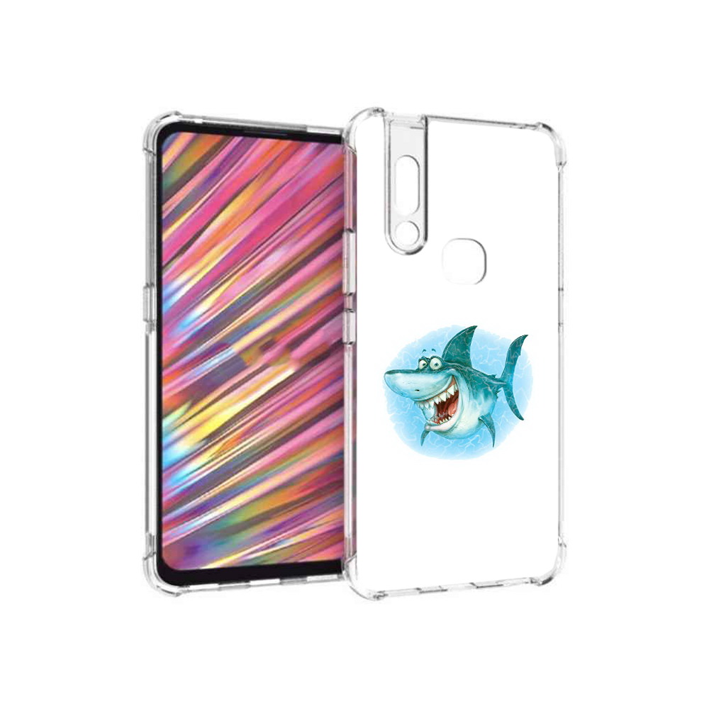 

Чехол MyPads Tocco для Vivo V15 веселая акула (PT127905.397.261), Прозрачный, Tocco