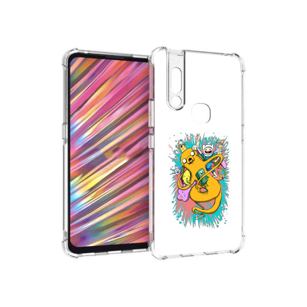 

Чехол MyPads Tocco для Vivo V15 время приключений рисунок (PT127905.397.276), Прозрачный, Tocco