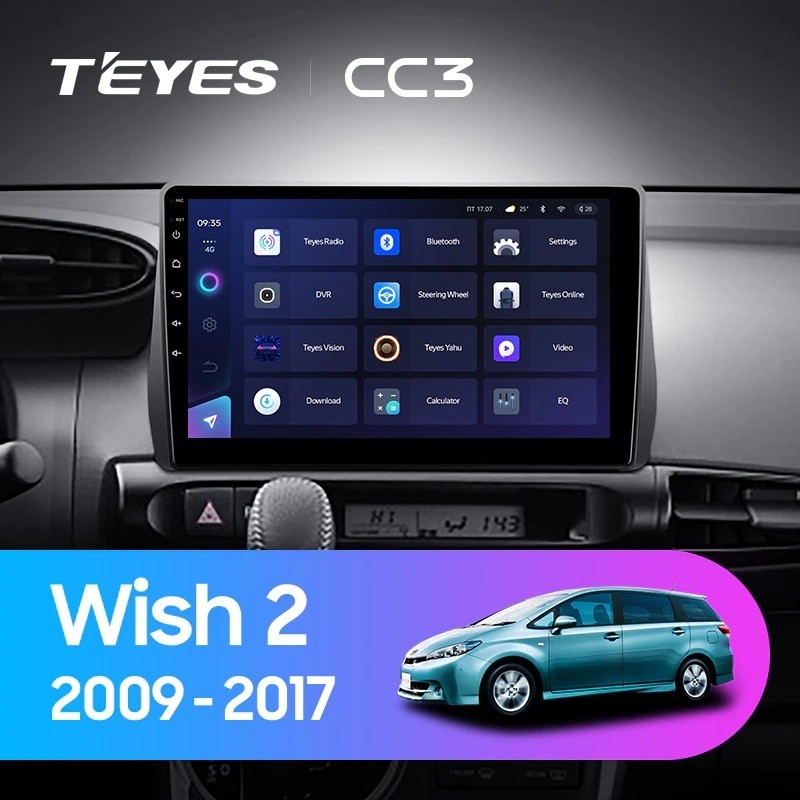 Штатная магнитола Teyes CC3 432 Toyota Wish 2 XE20 2009-2017 3815000₽
