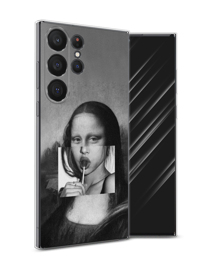 

Чехол Awog на Samsung Galaxy S23 Ultra 5G "Mona Lisa sucking lollipop", Серый, 2107550-9