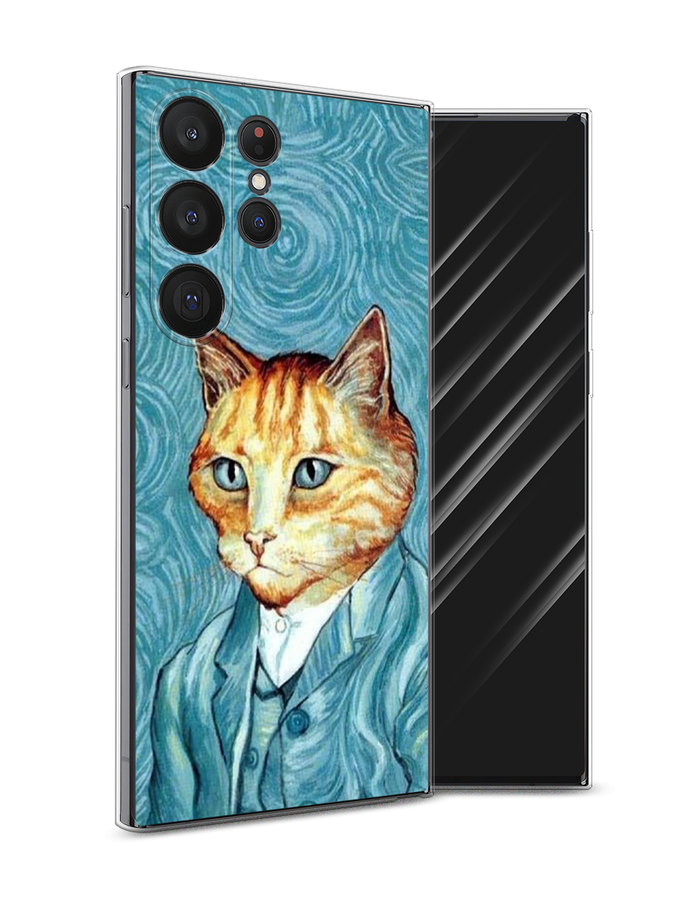 

Чехол Awog на Samsung Galaxy S23 Ultra 5G "Кот Ван Гог", Голубой;коричневый, 2107550-2