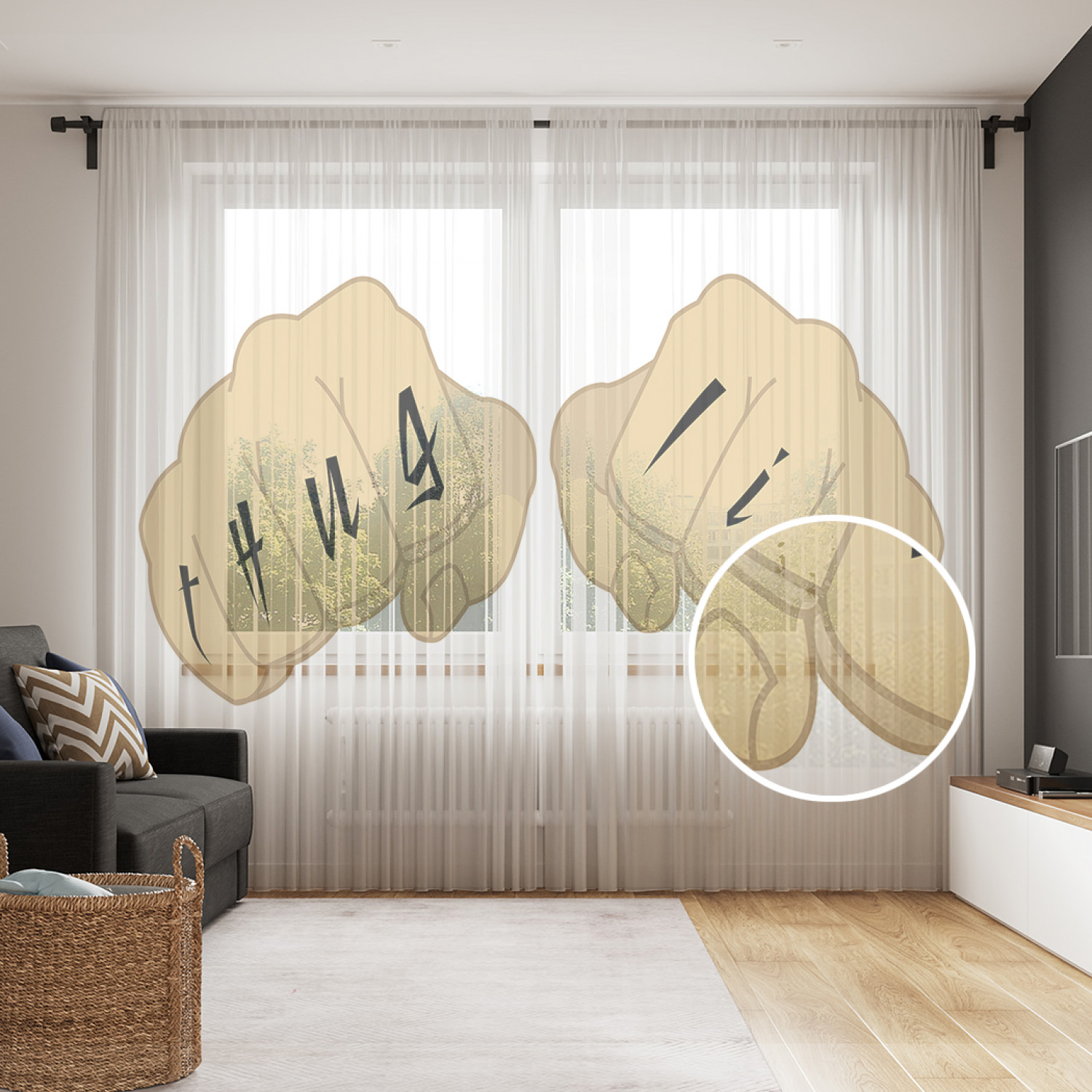 

Шторы и тюль tul_71265_145x265 Живая жизнь JoyArty, Живая жизнь