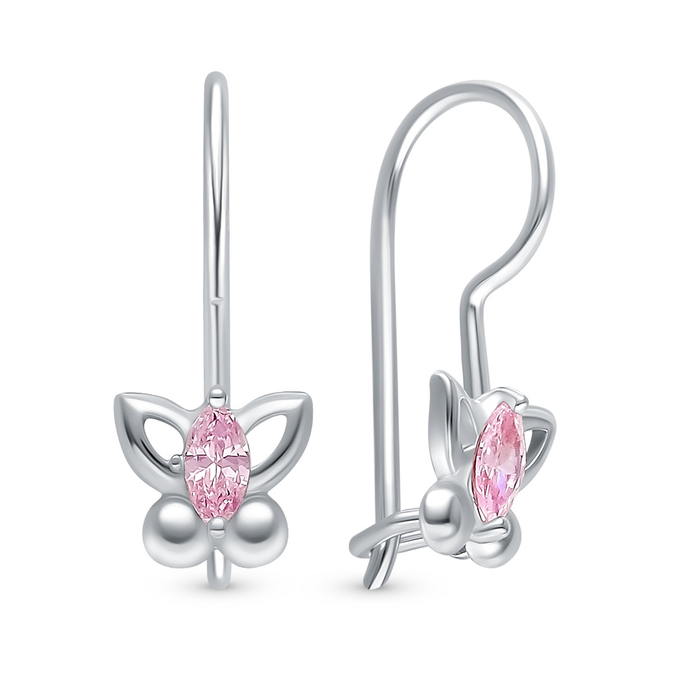 

Серьги из серебра 585Gold 902000817, фианит, 902000817