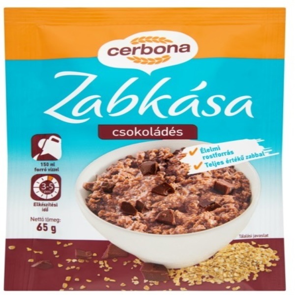 

Каша овсяная Cerbona с шоколадно-клубничным вкусом, без глютена, 50 г