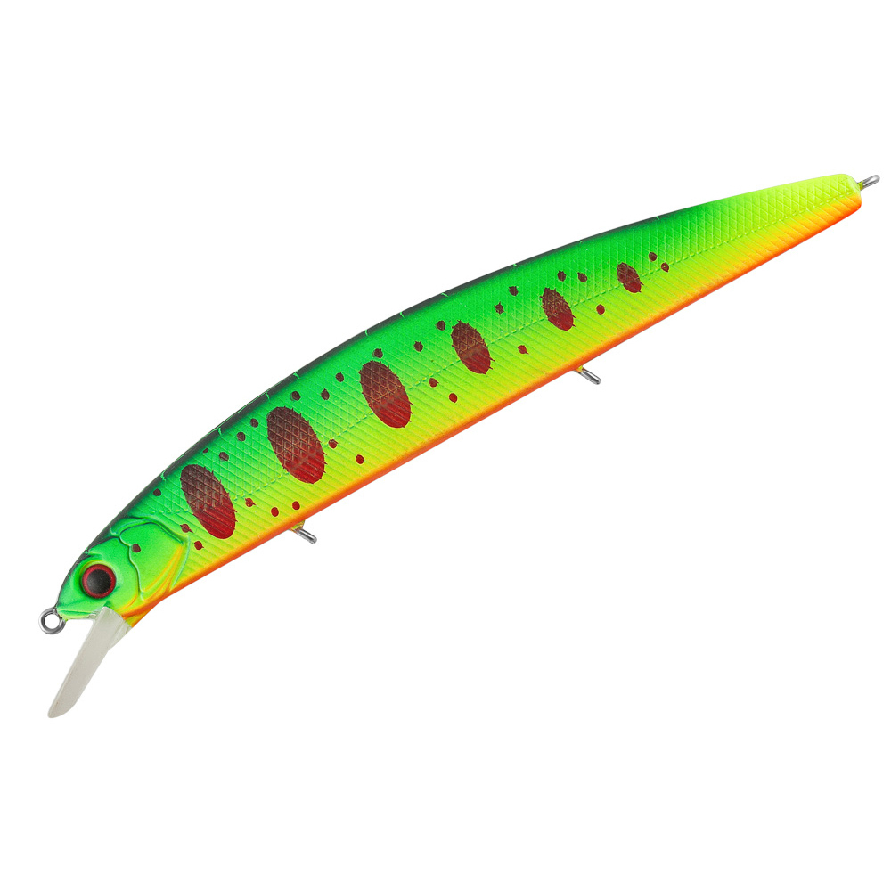 

Воблер TsuYoki CHANCE 130SP #L013, 130 мм, 21.5 гр, до 1.4 м, суспендер