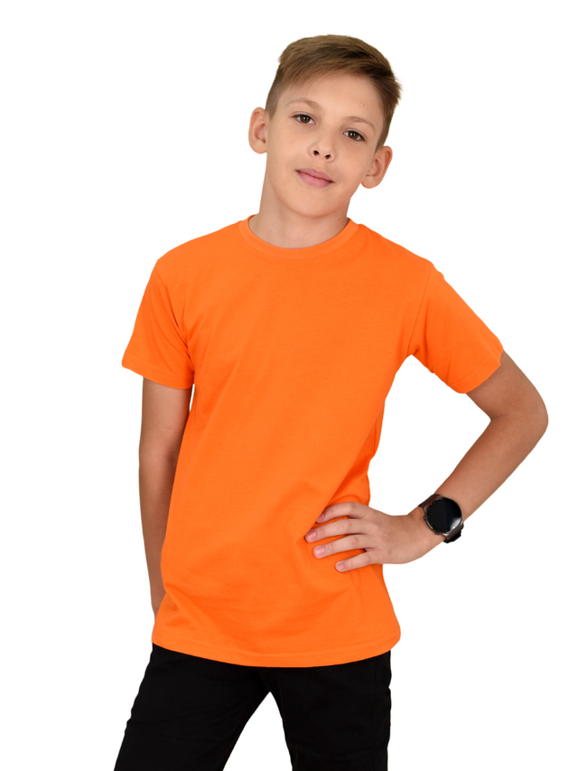 

Футболка детская LIDEKO kids П35-16-Б цв. оранжевый р. 128, П35-16-Б