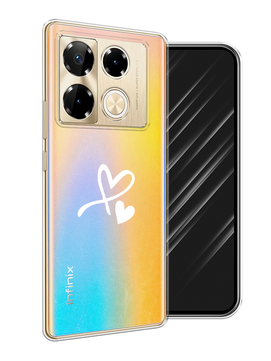 

Чехол Awog на Infinix Note 40 Pro "Сердечко минимализм", Белый, 3105750-1