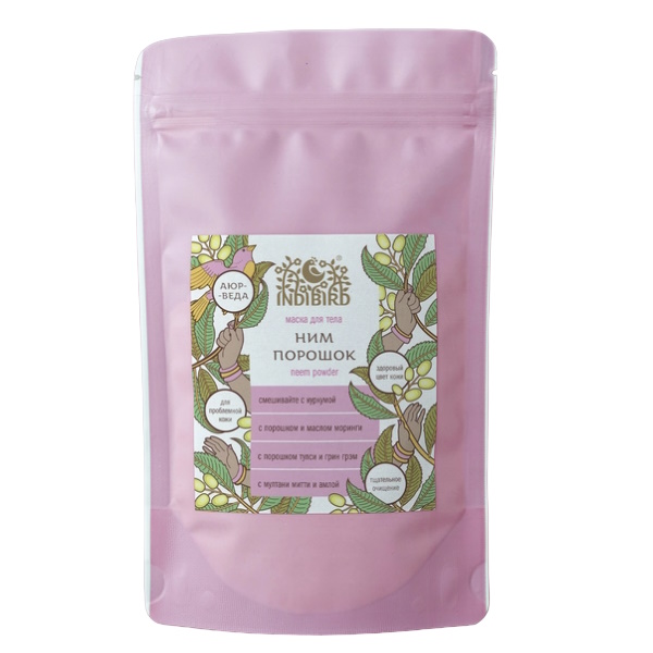 

Маска-порошок для кожи и волос Indibird Neem Body Powder 100 г