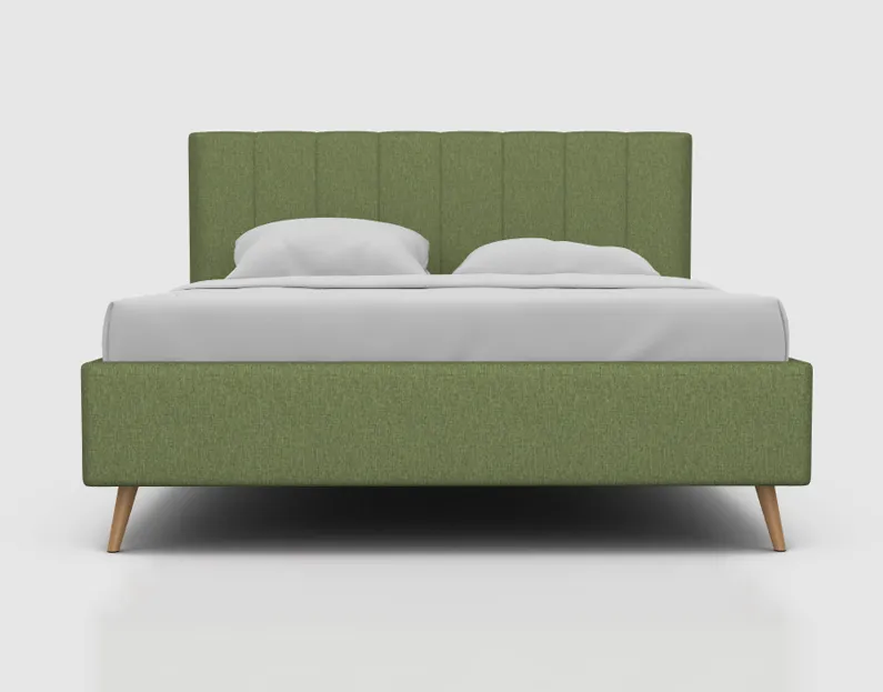 

Кровать двуспальная Rooney с ПМ, 160х200, Рогожка Bingo 7 Салатовый, Зеленый, Rooney