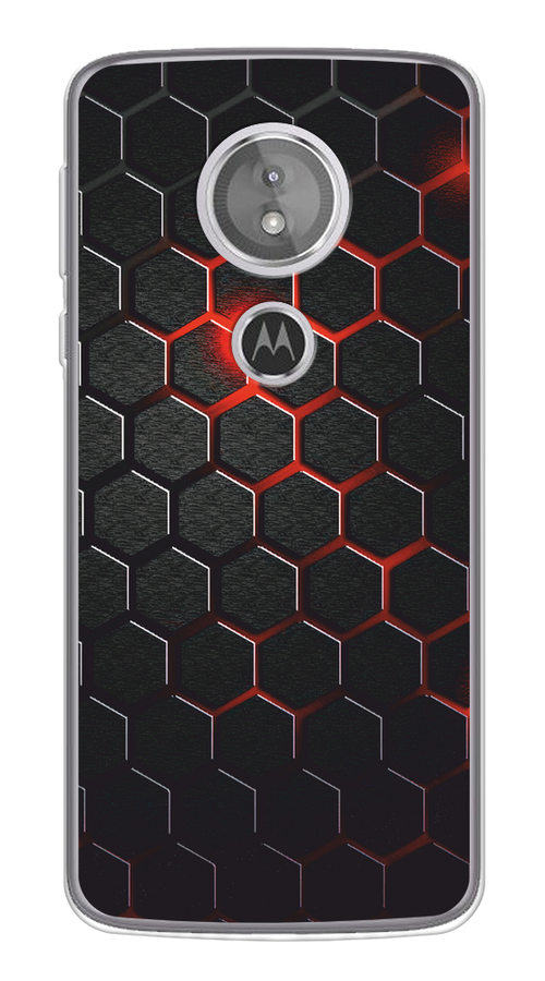 

Чехол Awog на Motorola Moto G6 Play / Моторола Мото G6 Плэй "Фон соты красные", Разноцветный, 240950-3