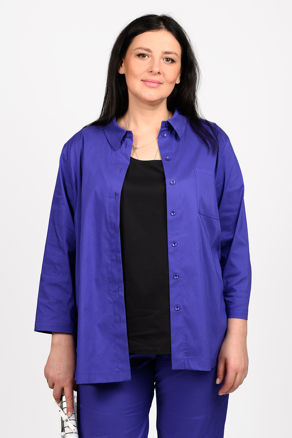 Рубашка женская SVESTA C2886 фиолетовая 54 RU