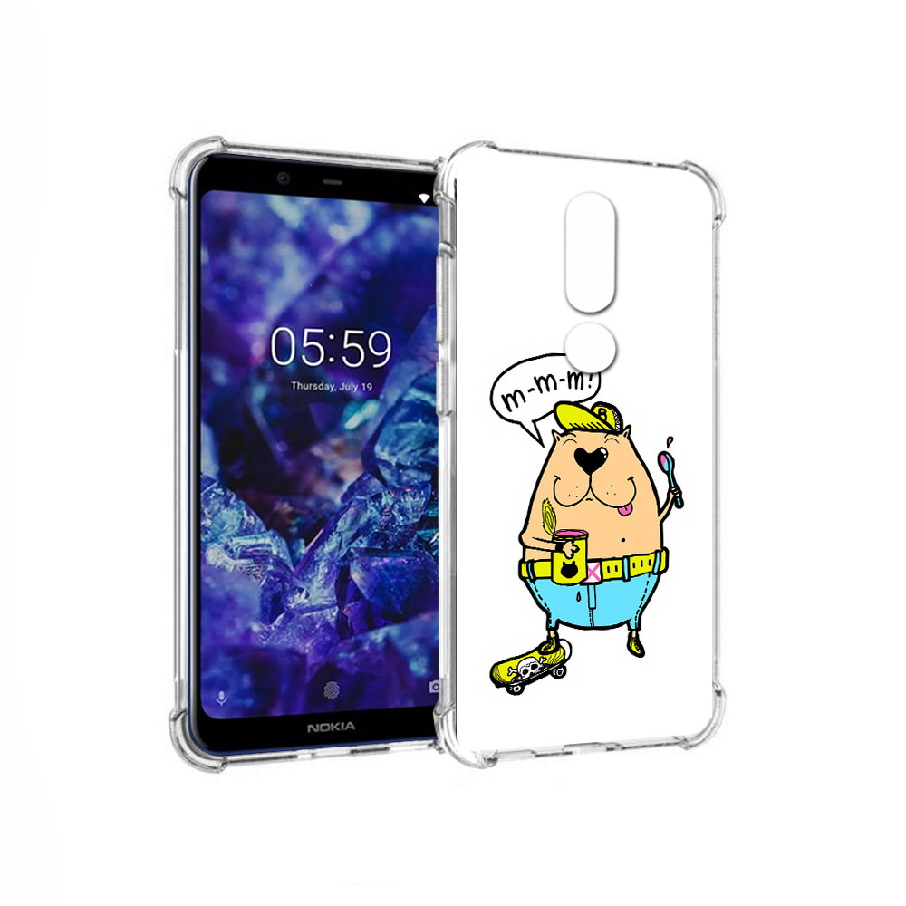 

Чехол MyPads Tocco для Nokia 5.1 Plus Бобр (PT119548.120.30), Прозрачный, Tocco