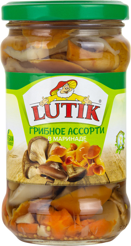 Грибное ассорти Lutik в маринаде 314 мл 149₽