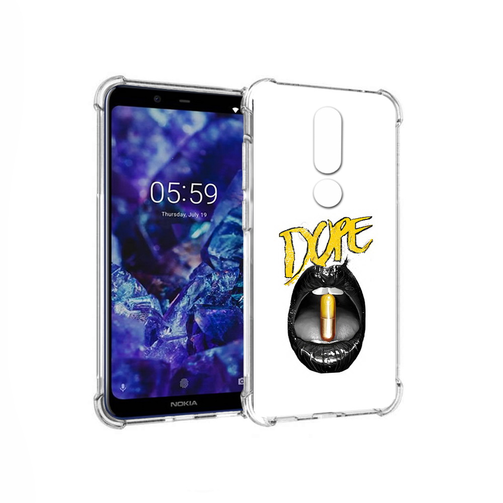 Чехол MyPads Tocco для Nokia 5.1 Plus губы (PT119548.120.303)