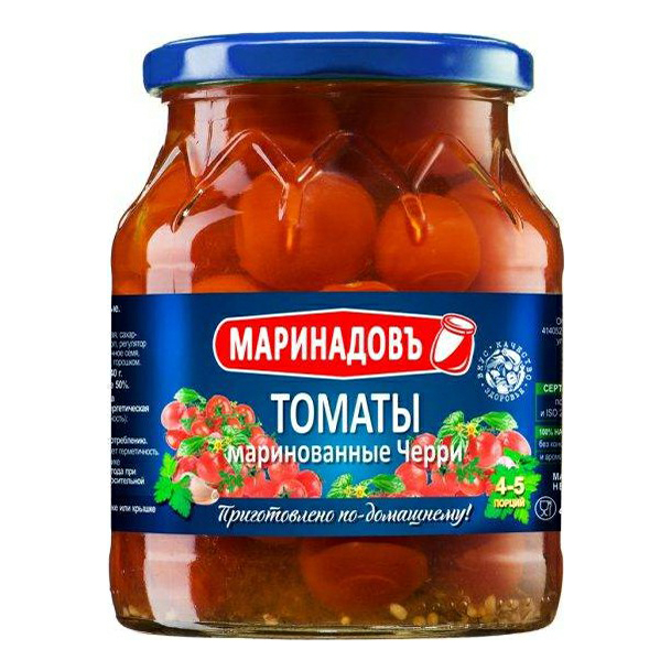 

Томаты черри Маринадовъ маринованные 680 г