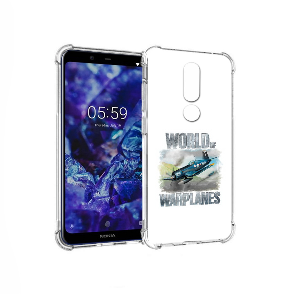 

Чехол MyPads Tocco для Nokia 5.1 Plus Боевой самолет (PT119548.120.32), Прозрачный, Tocco