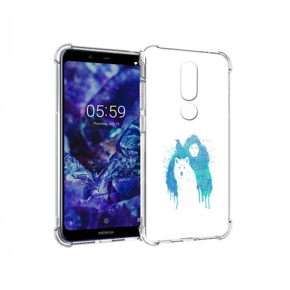 

Чехол MyPads Tocco для Nokia 5.1 Plus джон сноу (PT119548.120.323), Прозрачный, Tocco