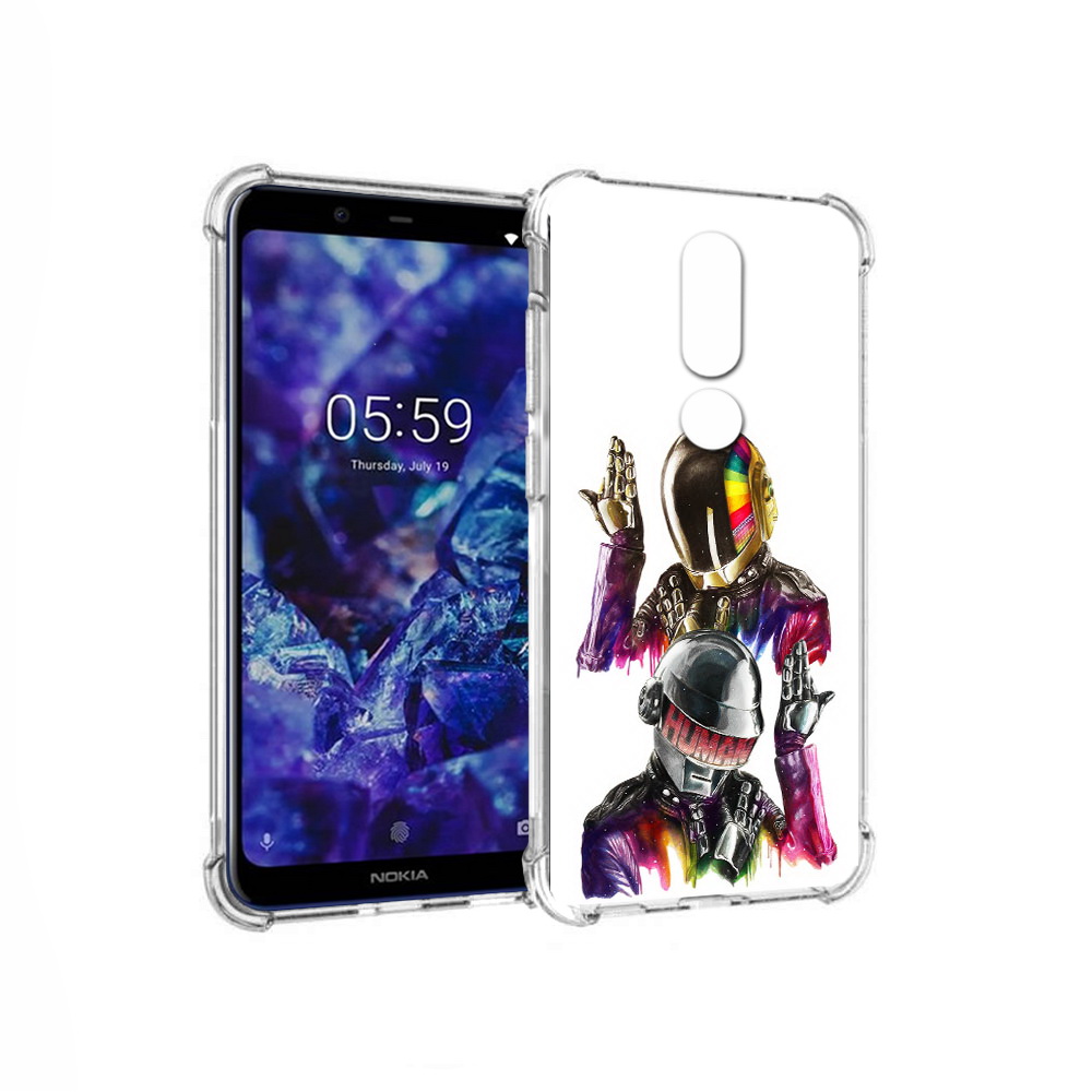 

Чехол MyPads Tocco для Nokia 5.1 Plus диско космонавты (PT119548.120.329), Прозрачный, Tocco