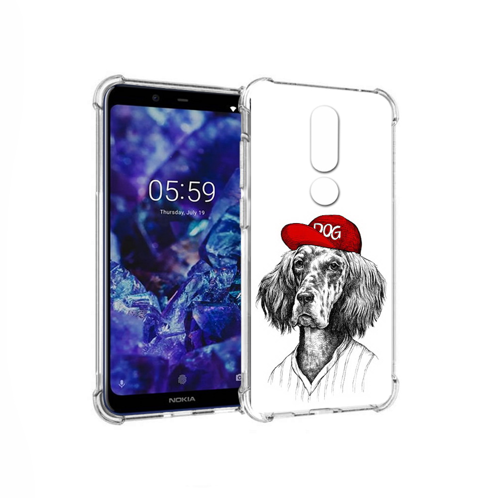 

Чехол MyPads Tocco для Nokia 5.1 Plus дог (PT119548.120.333), Прозрачный, Tocco