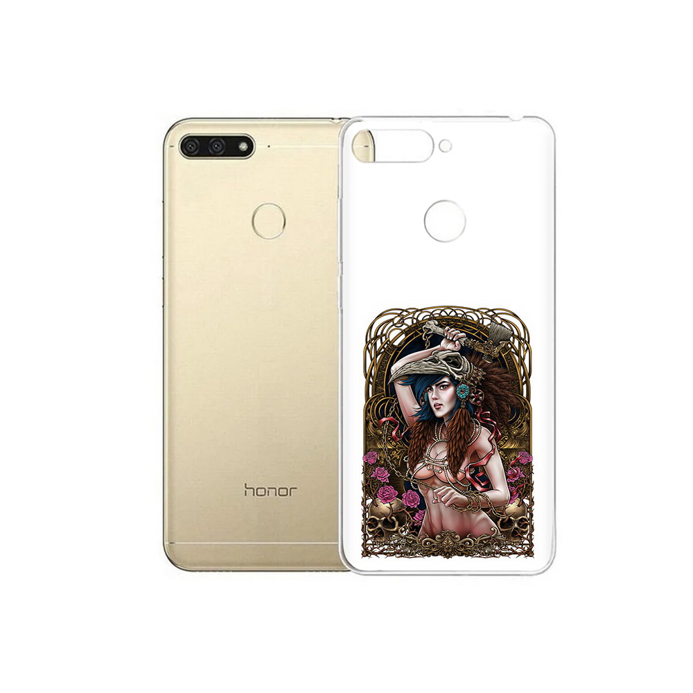 

Чехол MyPads Tocco для Huawei 7C красивая девушка рисунок (PT111175.61.407), Прозрачный, Tocco