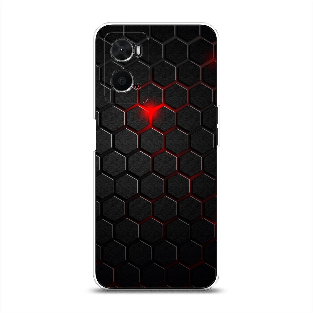 

Силиконовый чехол "Фон соты красные" на Oppo A36, Разноцветный, 259950-3