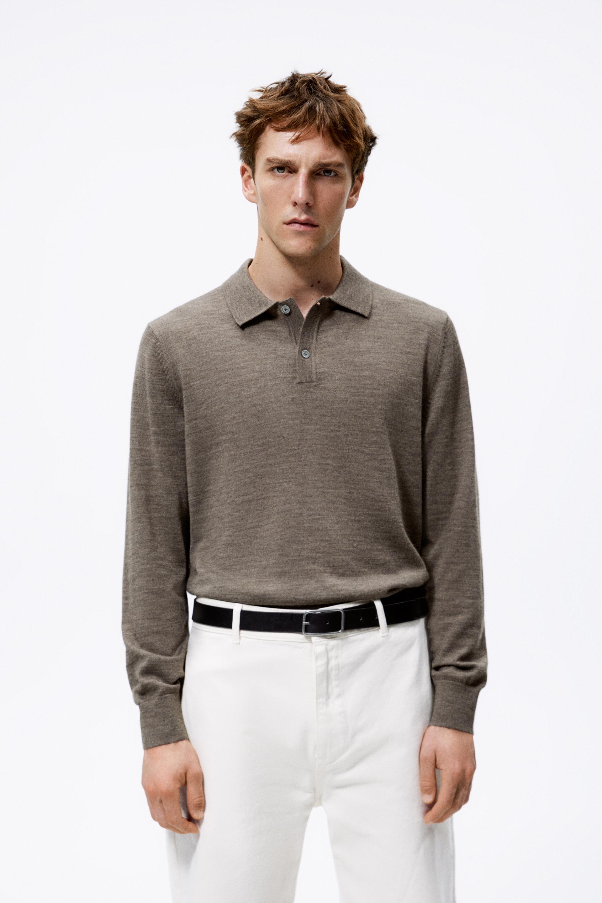 

Лонгслив мужской ZARA 05461303 коричневый L (доставка из-за рубежа), 05461303