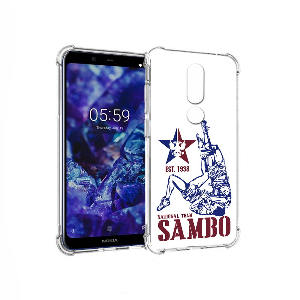 

Чехол MyPads Tocco для Nokia 5.1 Plus единоборства самбо (PT119548.120.344), Прозрачный, Tocco