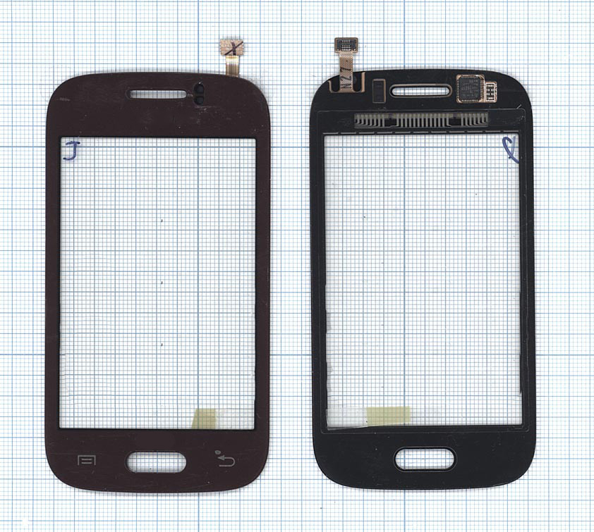 

Сенсорное стекло (тачскрин) для Samsung Galaxy Young GT-S6310 GT-S6312 красное