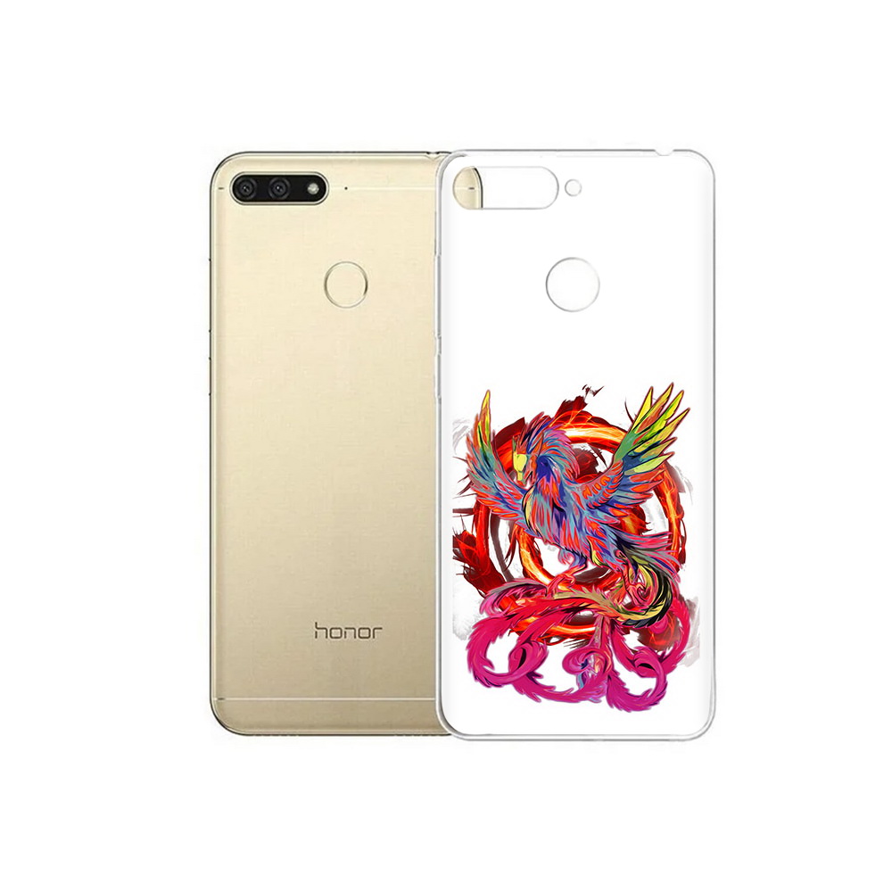 

Чехол MyPads Tocco для Huawei 7C красочный феникс (PT111175.61.414), Прозрачный, Tocco