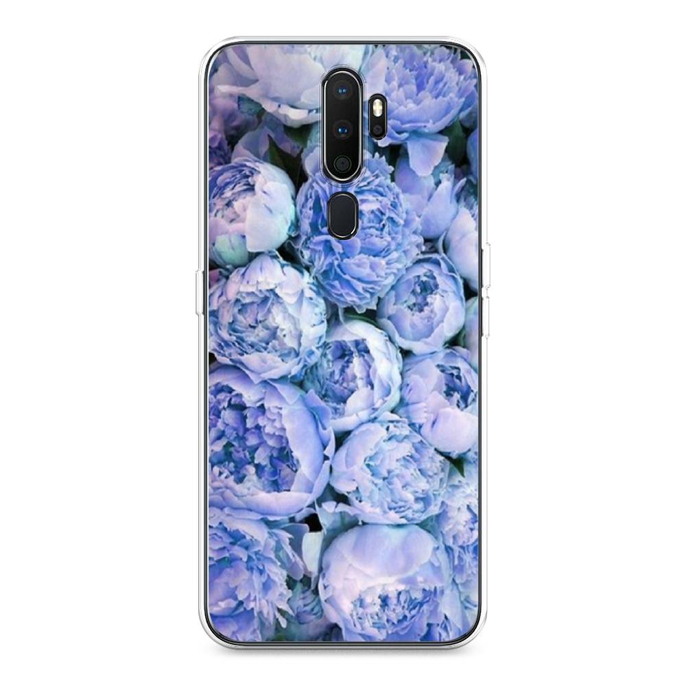 

Чехол Awog на Oppo A5/A9 2020 "Пионы голубые", Разноцветный, 251950-8