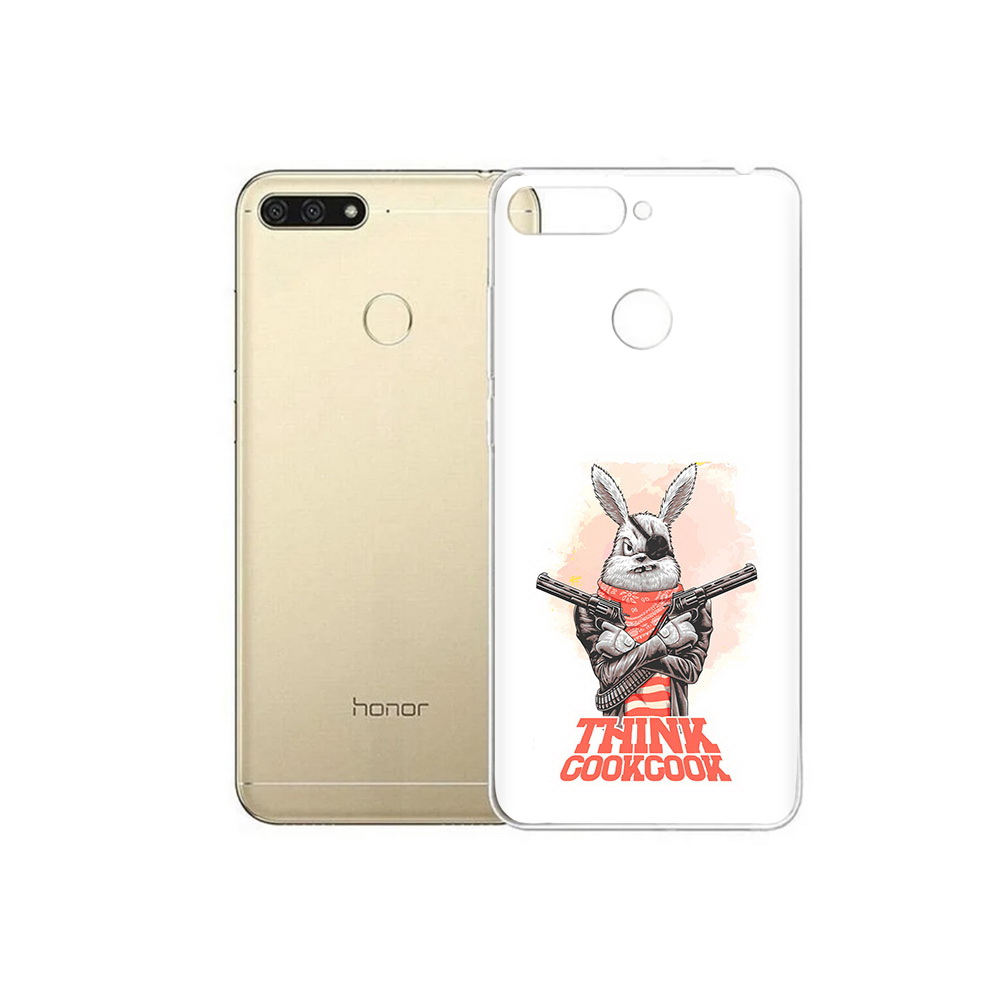 

Чехол MyPads Tocco для Huawei 7C кролик пират (PT111175.61.419), Прозрачный, Tocco
