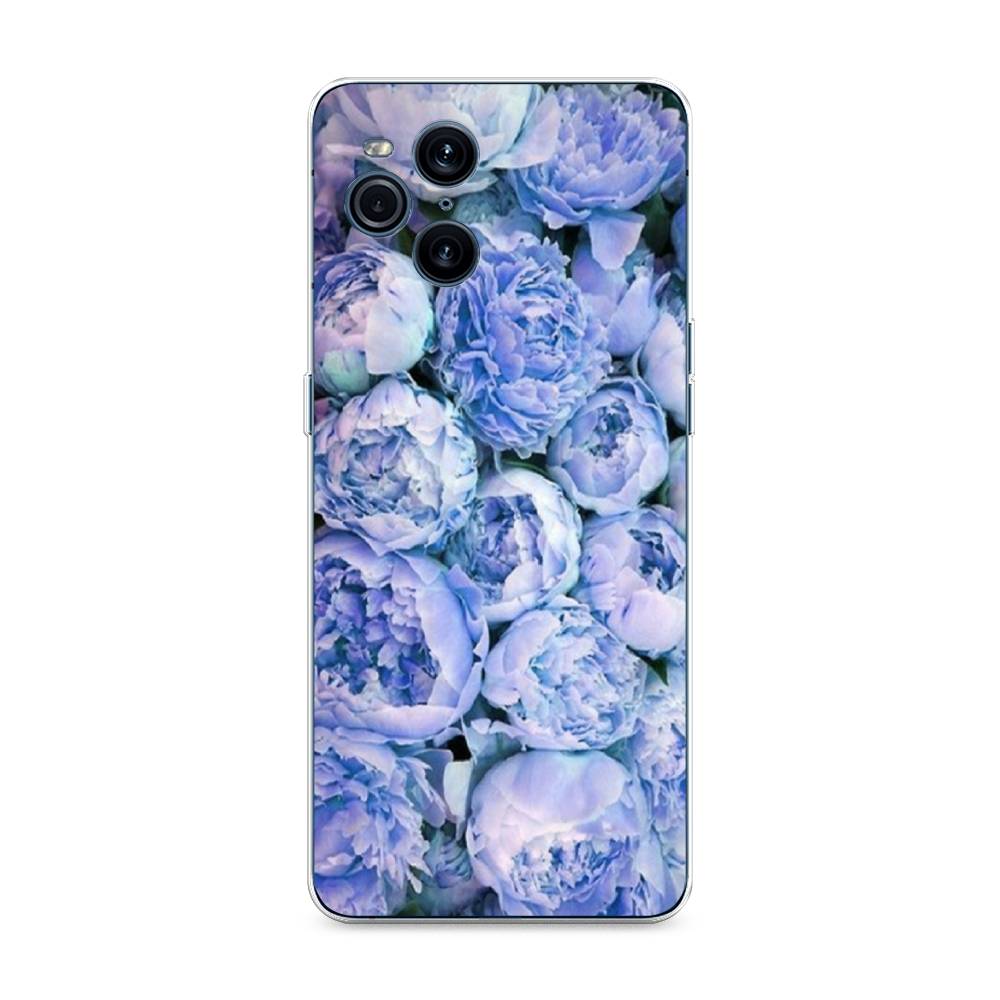 

Чехол Awog на Oppo Find X3 Pro "Пионы голубые", Разноцветный, 255750-8